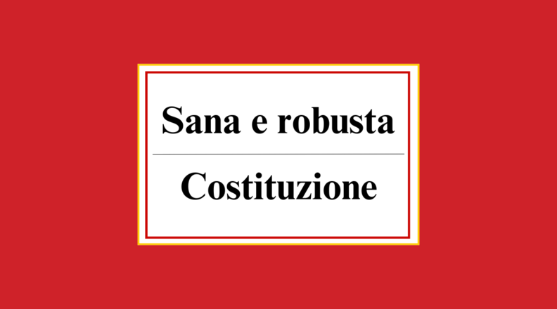 Die Verfassung - gesund und robust 