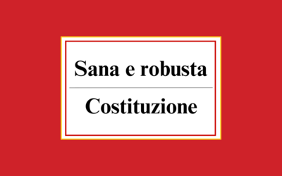 Die Verfassung - gesund und robust 